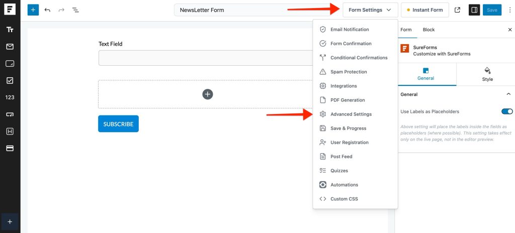 formssettings