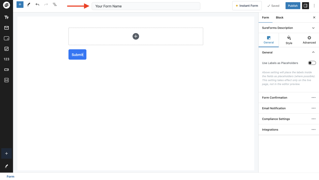Creating and Publishing a Form Adding Form Fields