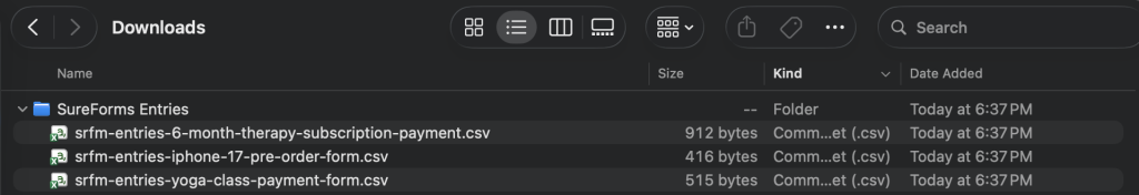 how zip file will be downloaded