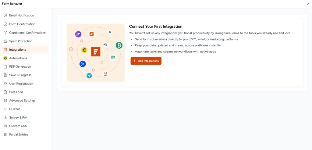 add integrations