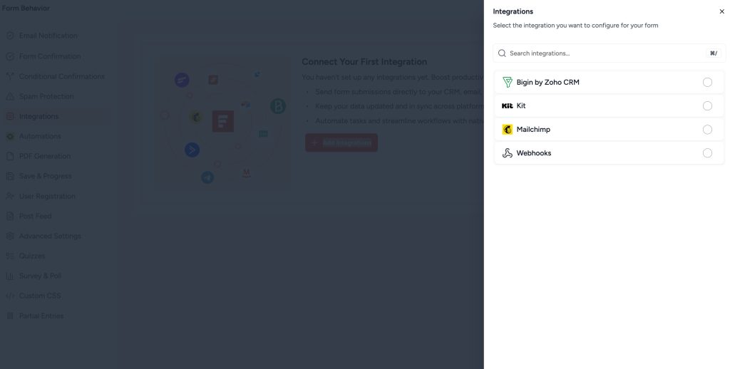 choose webhooks