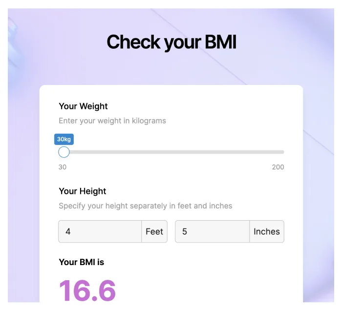 Check your BMI