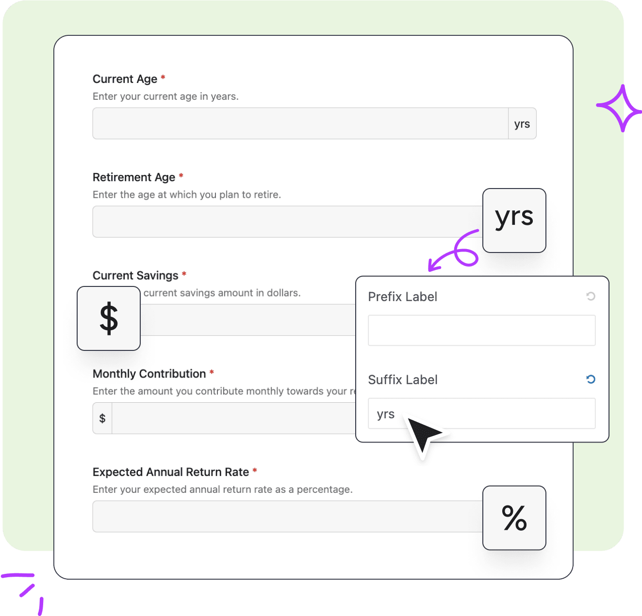 Display Currency, Percentage, or Unit Values Automatically