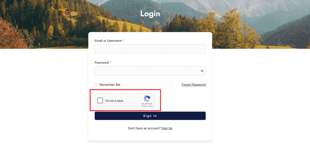 reCAPTCHA is added