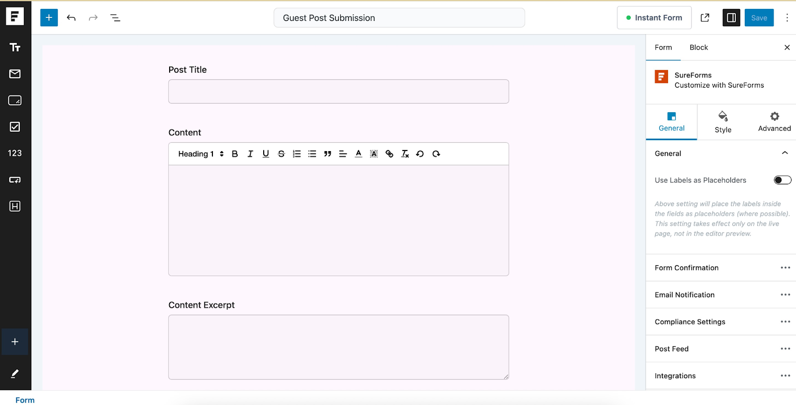 Create a Form