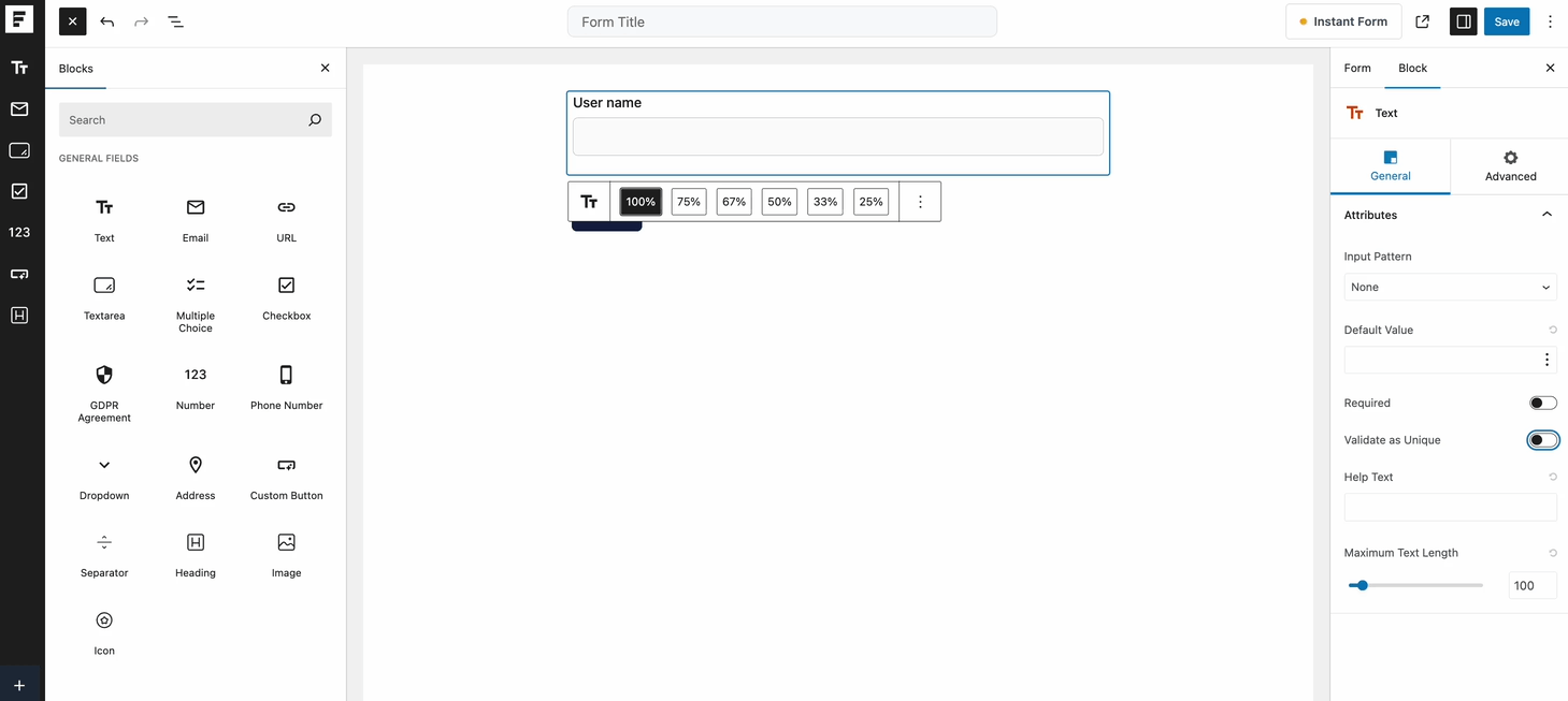 Enable Validate as Unique.