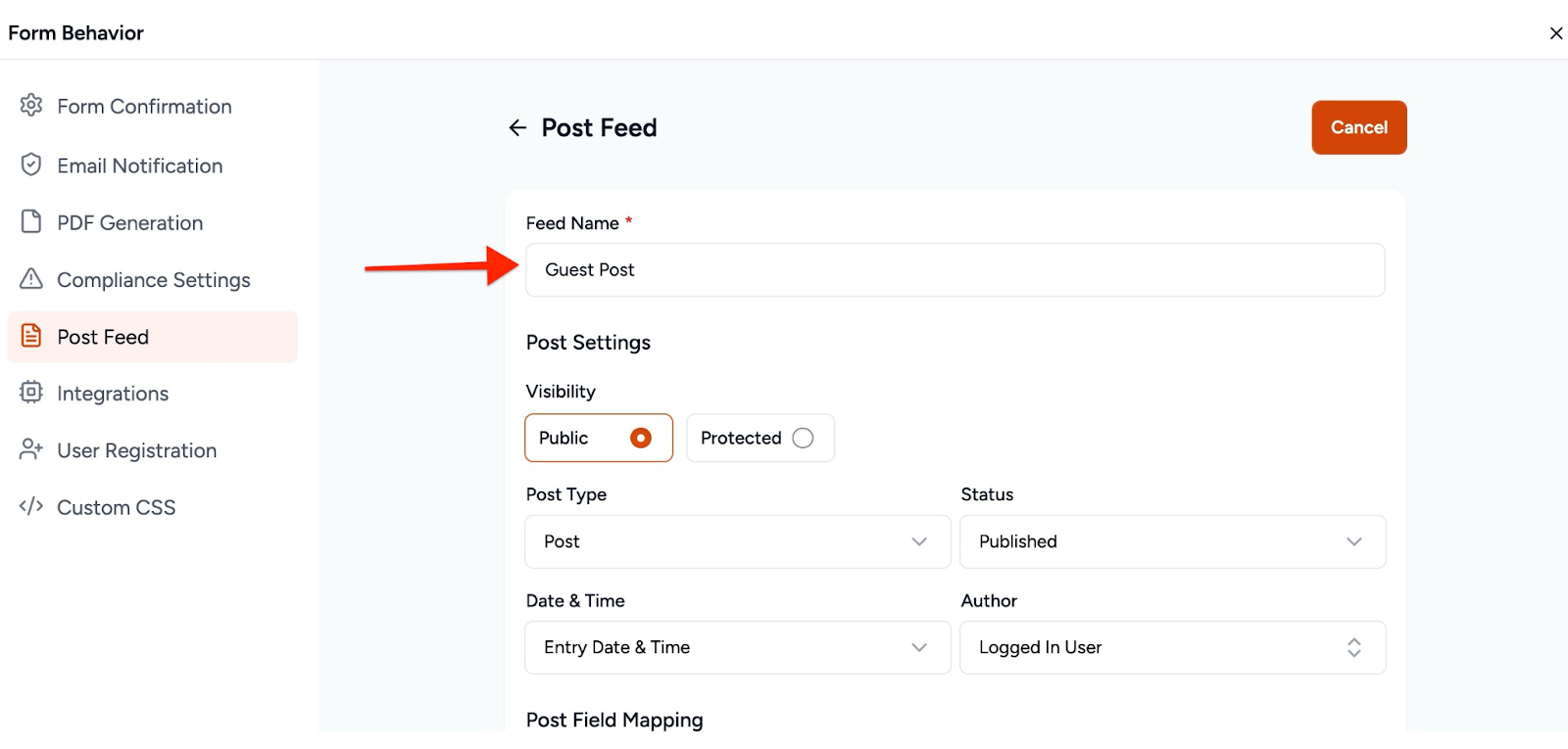 Feed Name