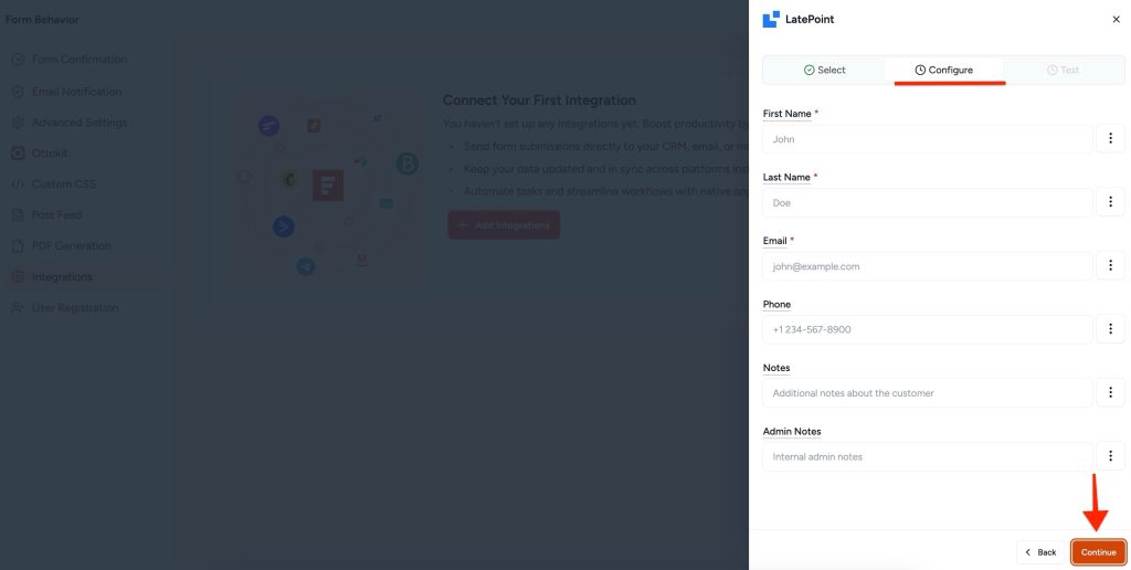 configure