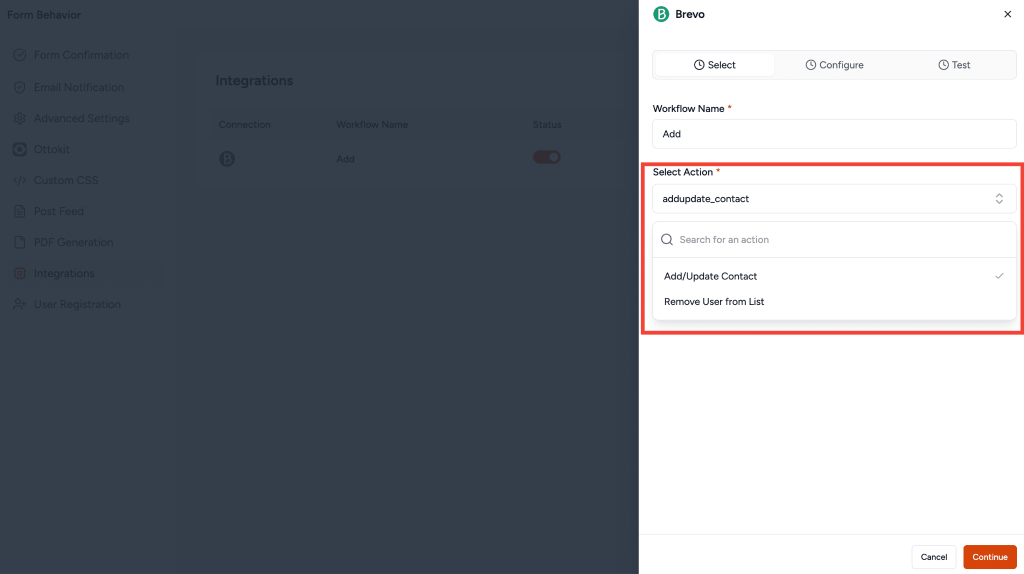 Native Brevo Integration