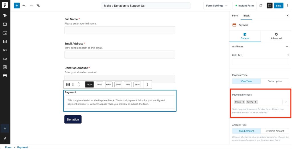 payment methods
