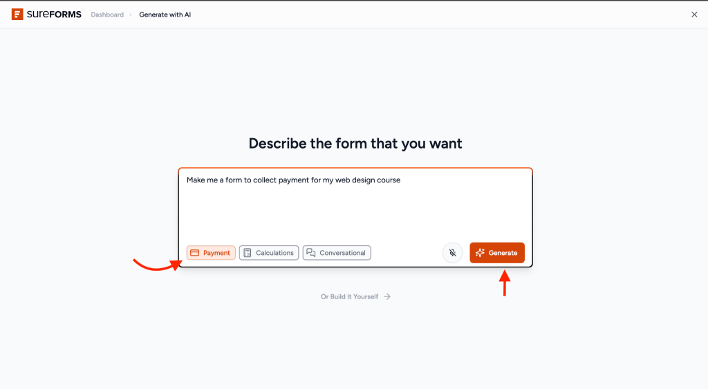 AI Prompt For Form creation