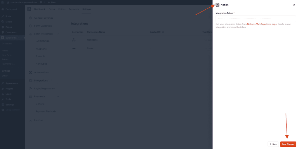 SureForms Integration with Notion image