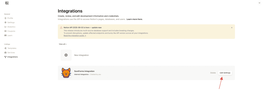 SureForms Integration with Notion image