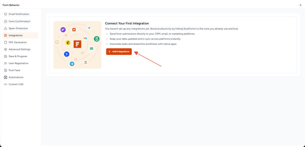 SureForms Integration with Notion image