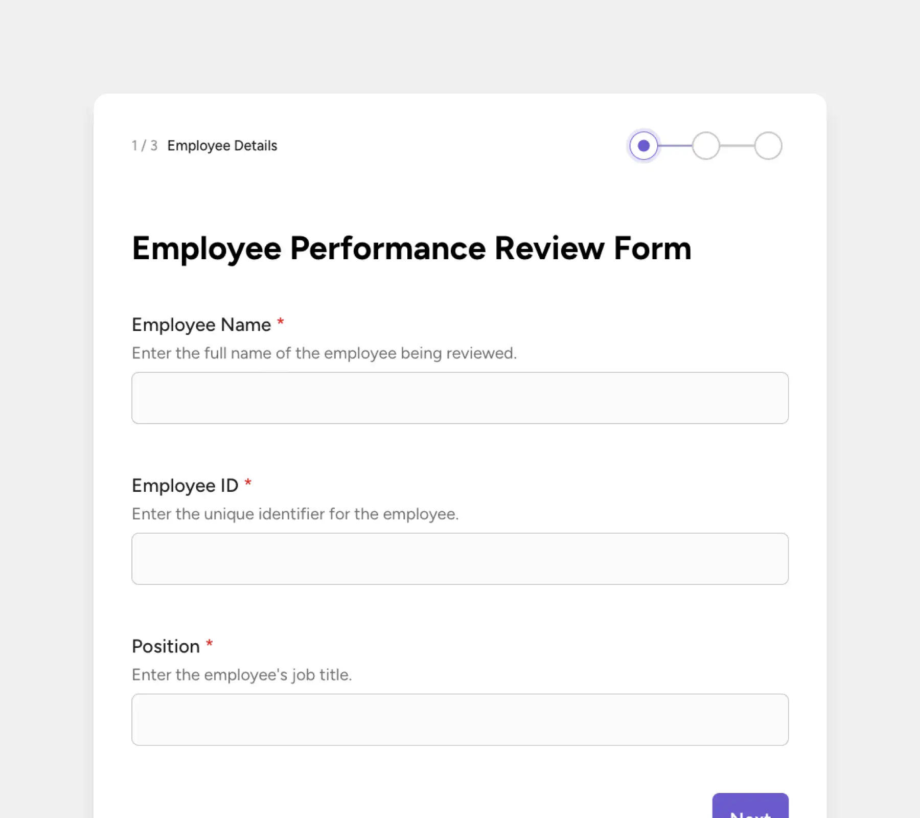 employee performance review thumbnail demo