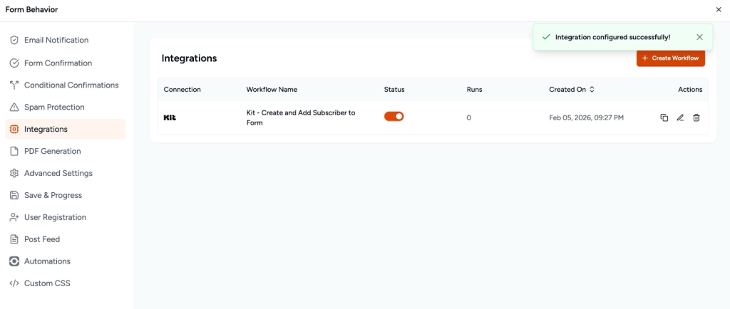 SureForms Integration with Kit image