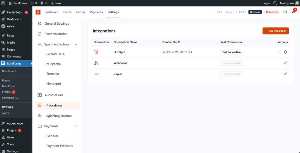 HubSpot Integration in SureForms image