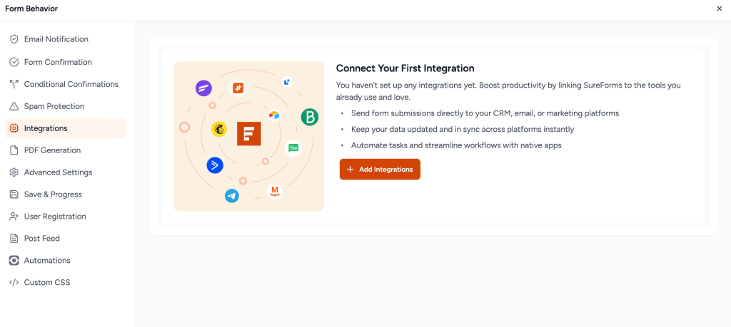 HubSpot Integration in SureForms image