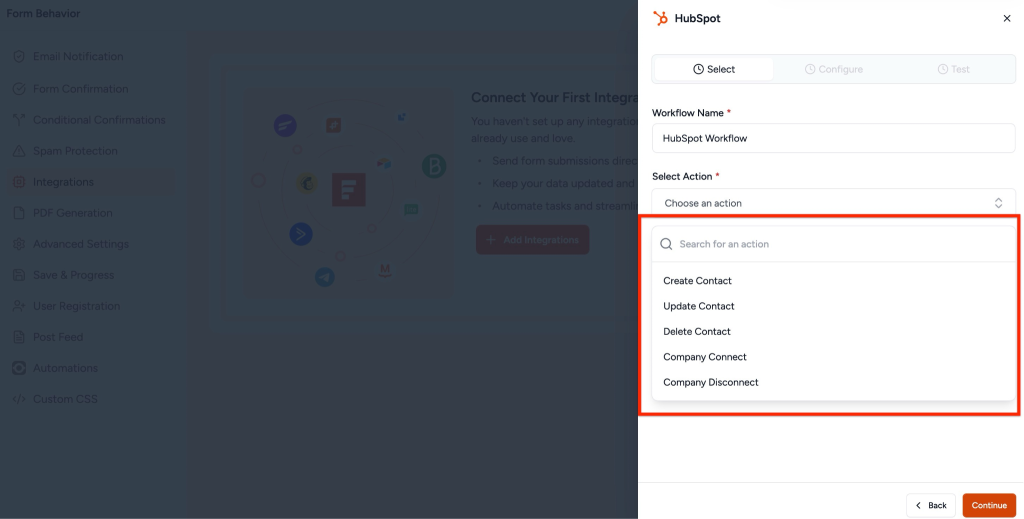 HubSpot Integration in SureForms image
