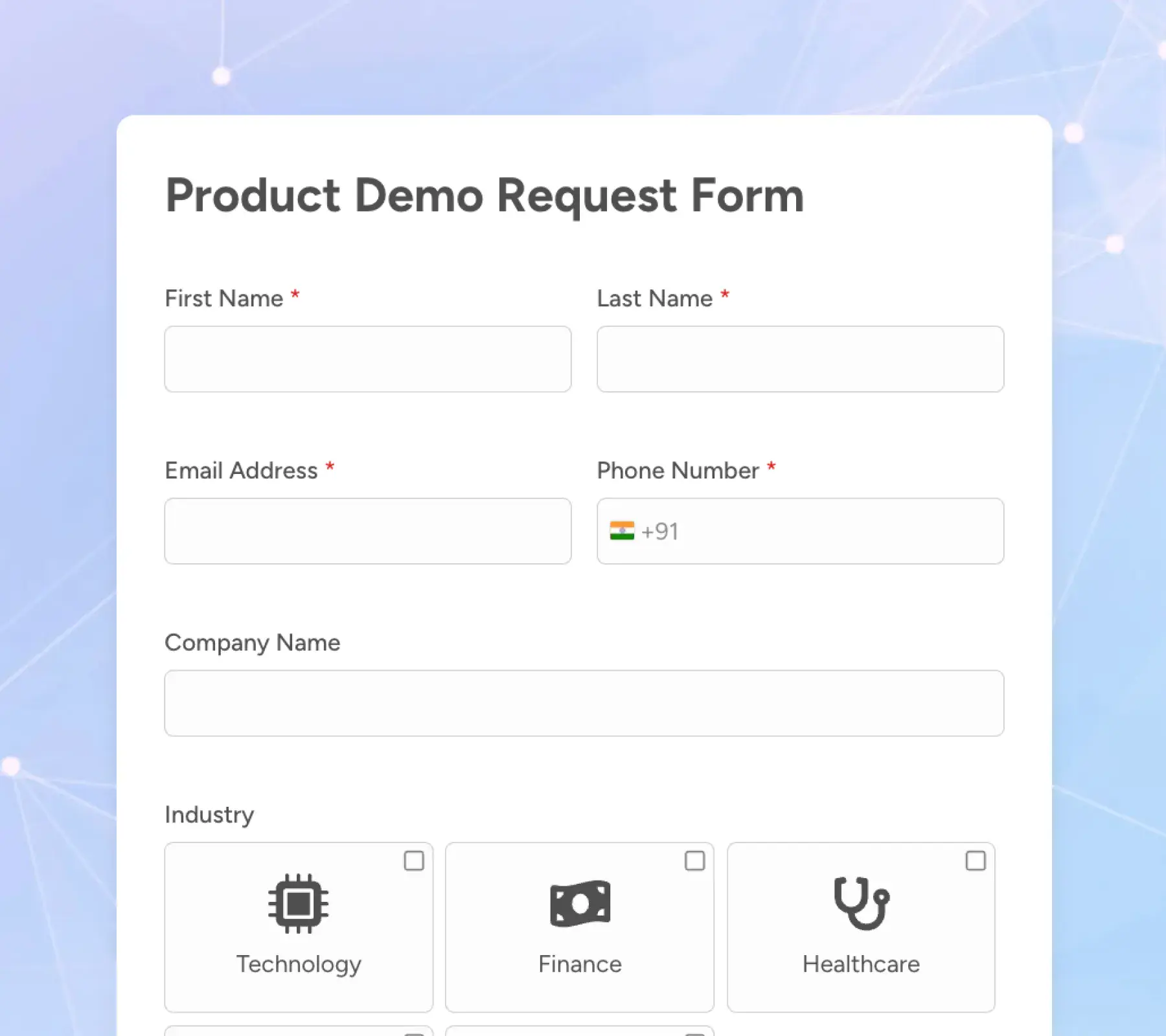 product demo request form thumbnail demo