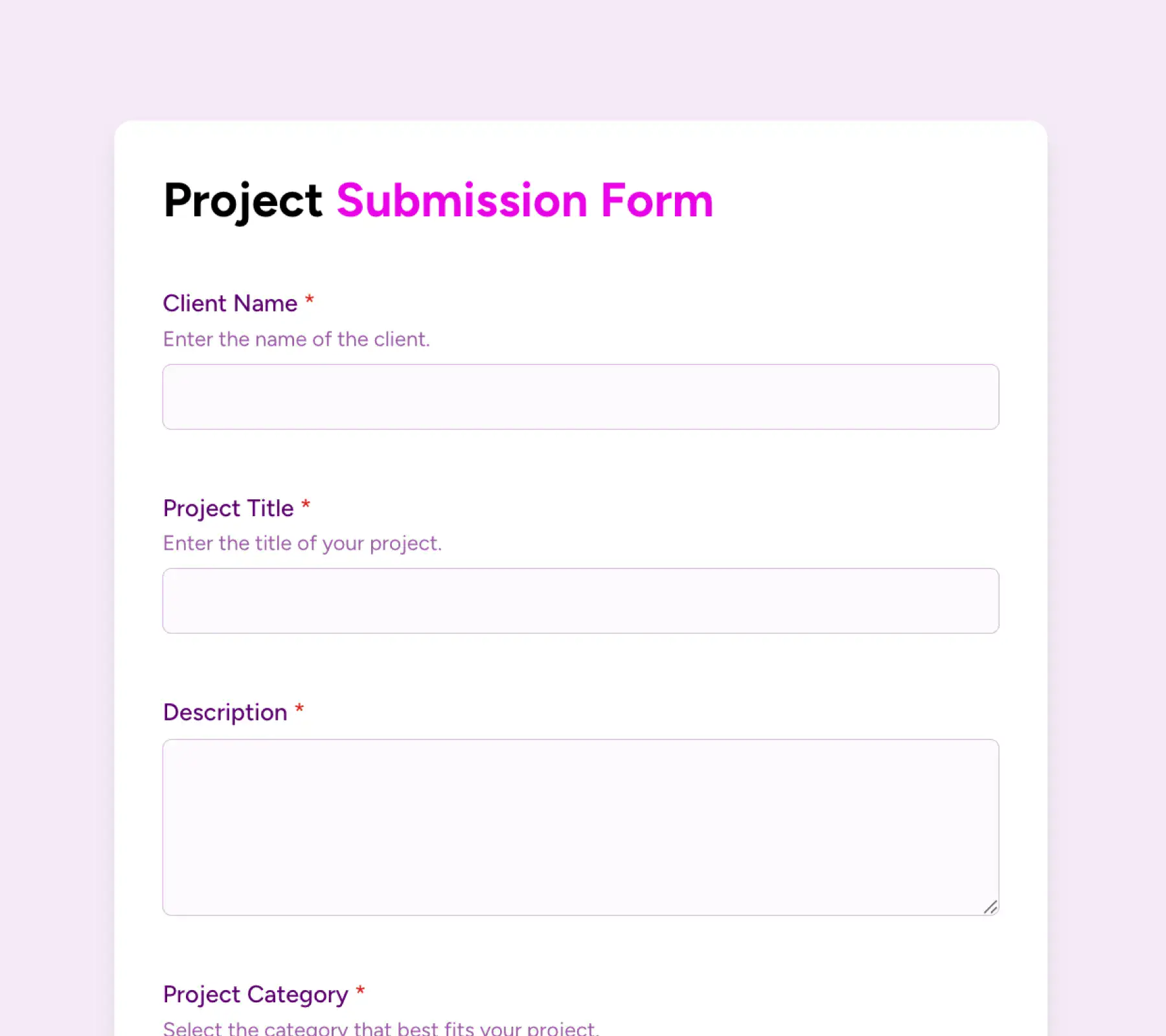 project submission thumbnail demo