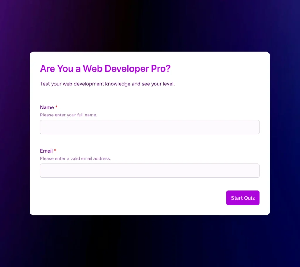 developer test quiz thumbnail