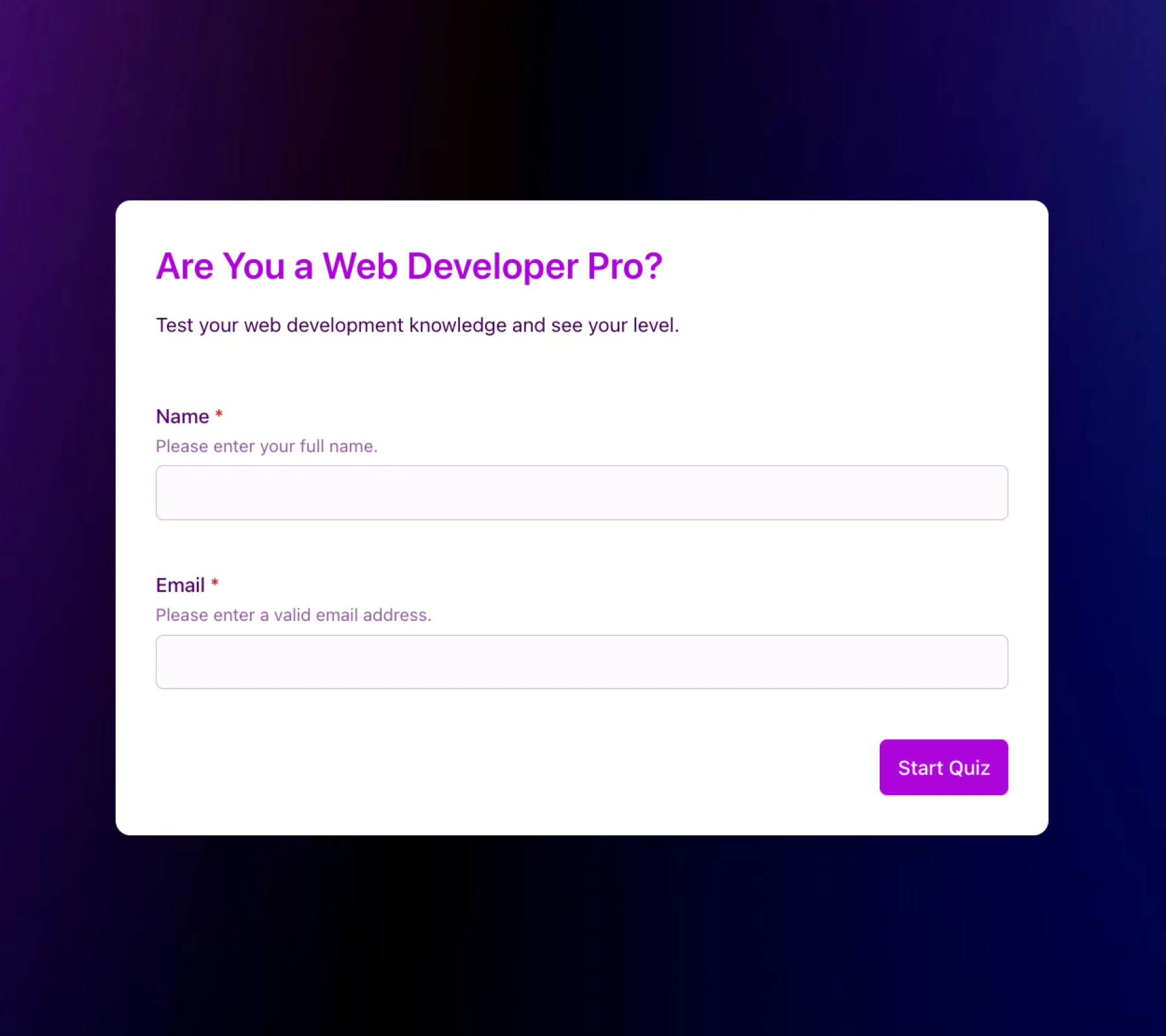 developer test quiz thumbnail