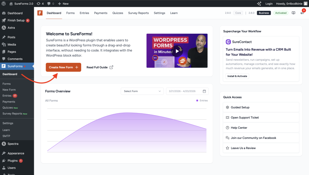 WordPress Survey Explained: Everything You Need to Know Before Starting Create a new form