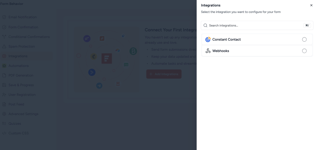 SureForms Integration with Constant Contact image