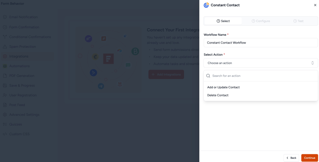 SureForms Integration with Constant Contact image