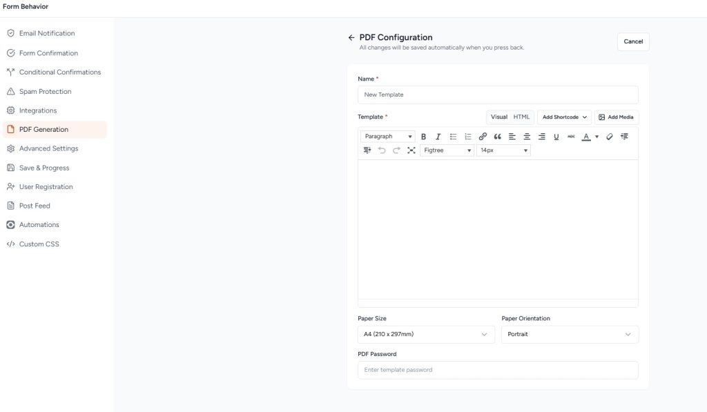 How To Automatically Convert Form Submissions Into PDF Documents design a PDF template