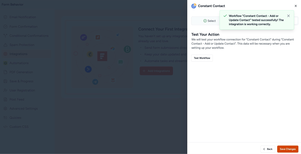 SureForms Integration with Constant Contact image