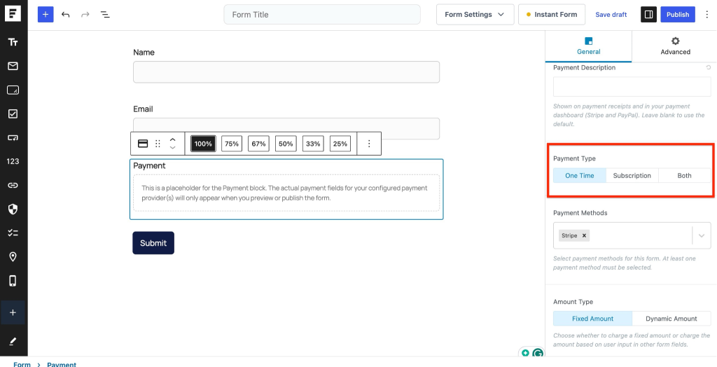 Enable One-Time Payment and Subscription in a Single Form image