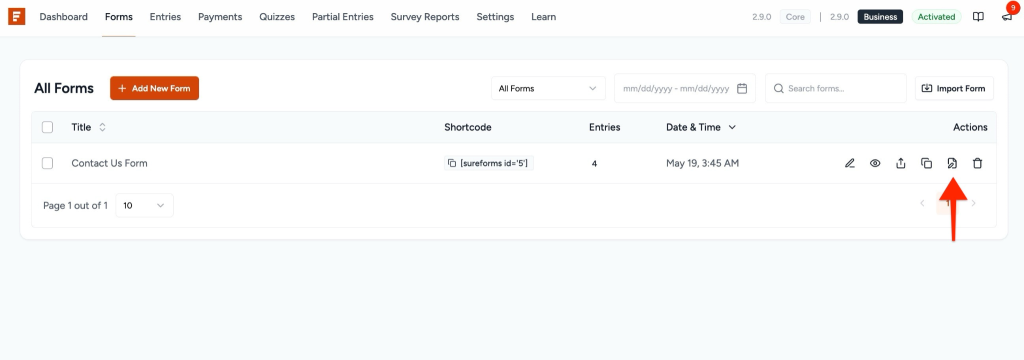 How to Move a Published Form to Draft Mode image