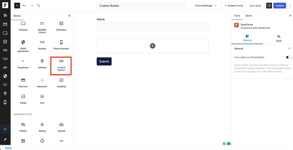 Hide the Submit Button Using Conditional Logic image