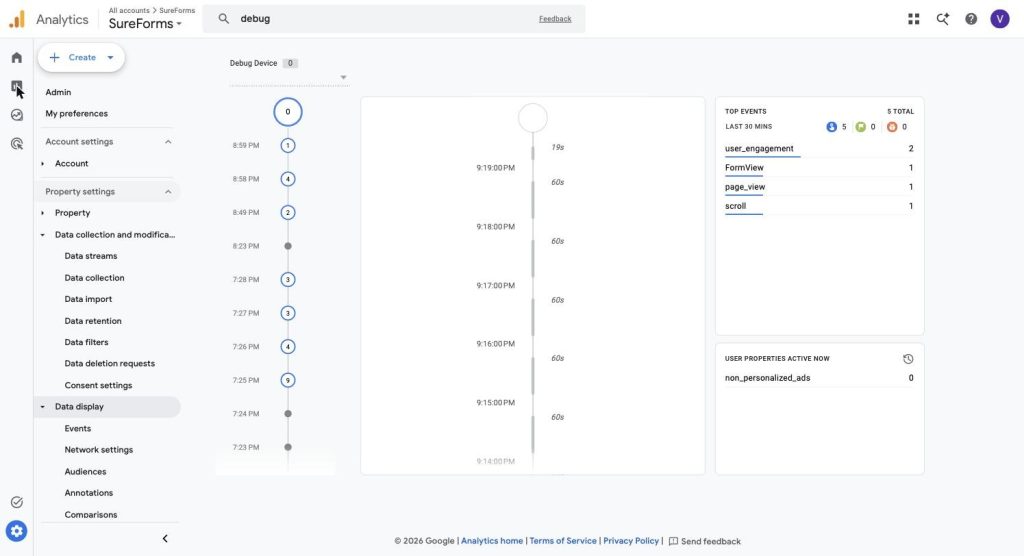 How to Send SureForms Events to Google Analytics 4 via GTM image