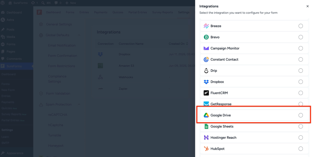 Upload Form Files and Signatures to Google Drive with SureForms image