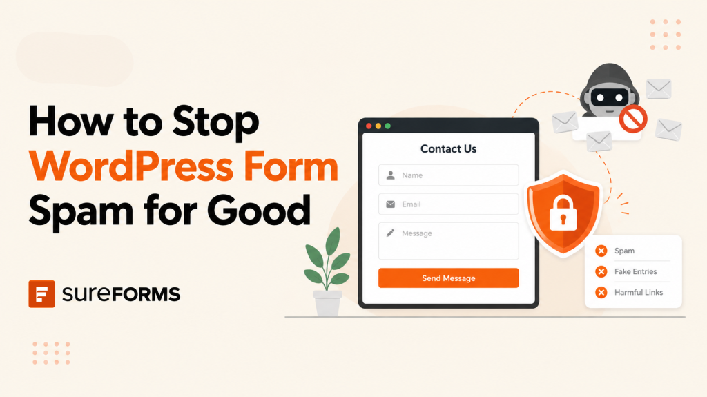 how to stop wordpress form spam for good