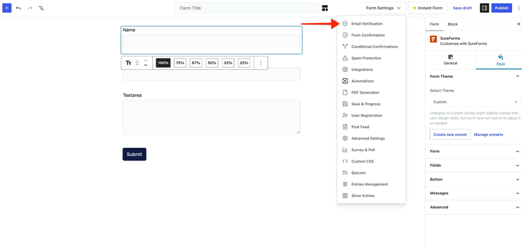 How to Create a Form from Scratch in SureForms image