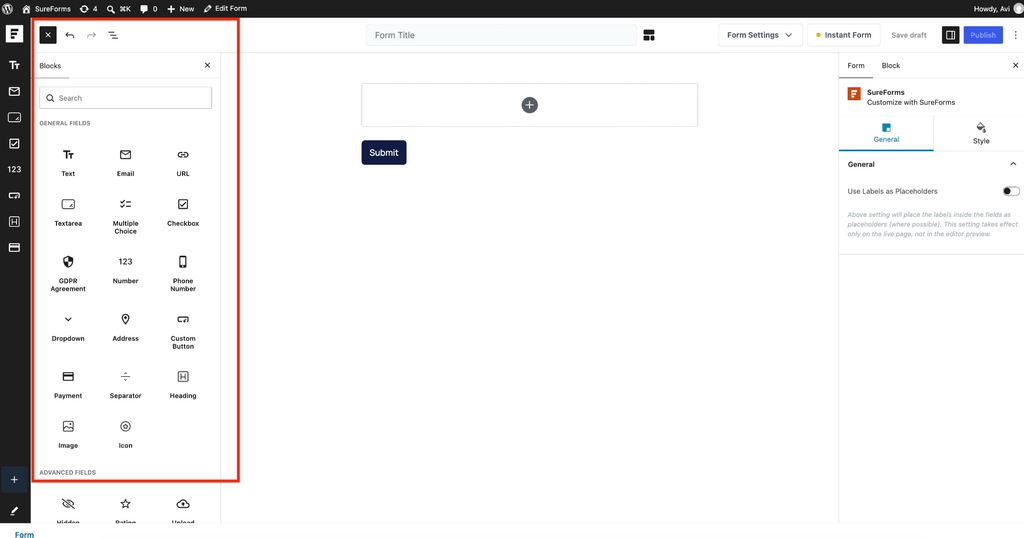 How to Create a Form from Scratch in SureForms image